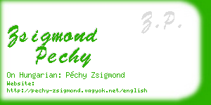 zsigmond pechy business card