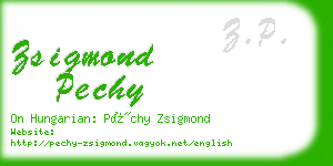 zsigmond pechy business card